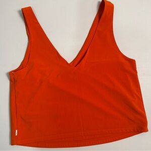 Vuori Villa Cropped Tank Top XS Orange